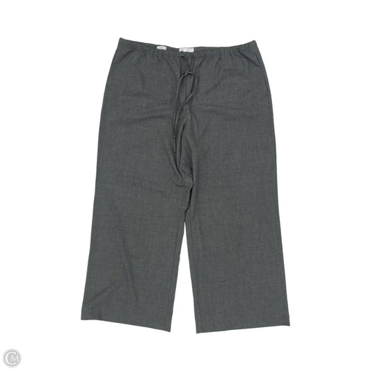 Pants Wide Leg By Loft In Grey, Size: Xxl