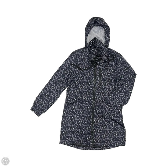 Coat Raincoat By Lucky Brand In Black & Grey, Size: S