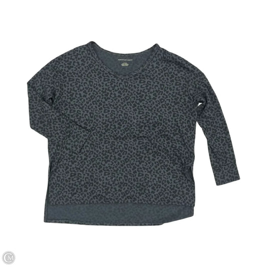 Top Long Sleeve By American Eagle In Leopard Print, Size: S