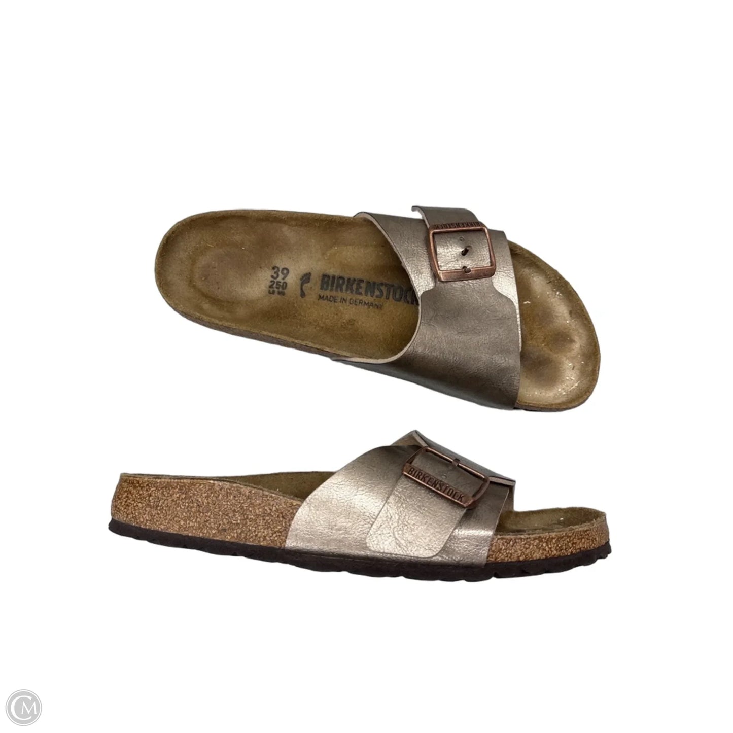 Sandals Flats By Birkenstock In Bronze, Size: 8