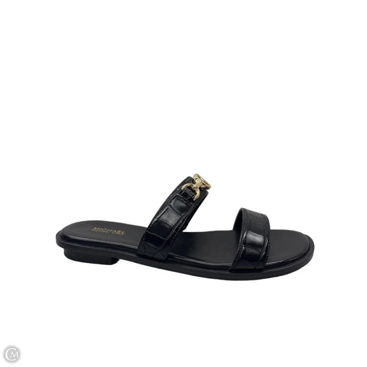 Sandals Designer By Michael Kors In Black, Size: 7