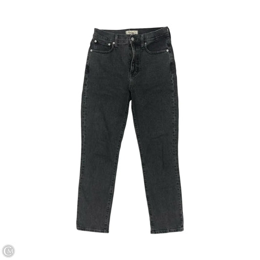 Jeans Skinny By Madewell In Black Denim, Size: 2