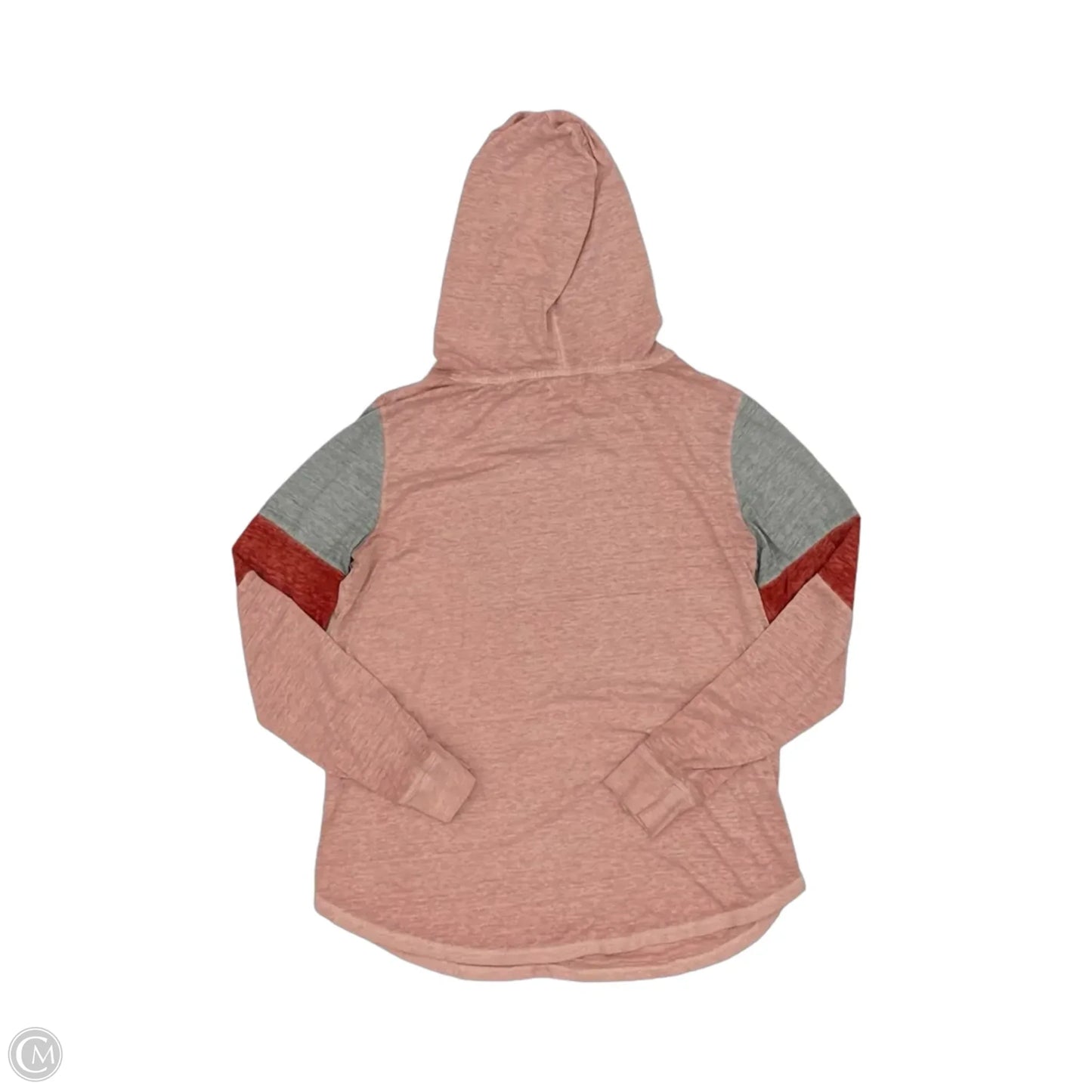 Top Long Sleeve By Maurices In Grey & Red, Size: L