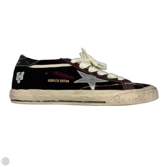 Shoes Luxury Designer By Golden Goose In Black & Red, Size: 9.5
