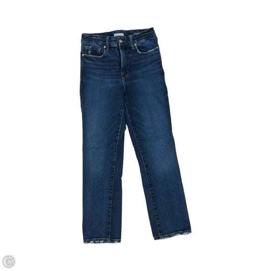 Jeans Straight By Good American In Blue Denim, Size: 6