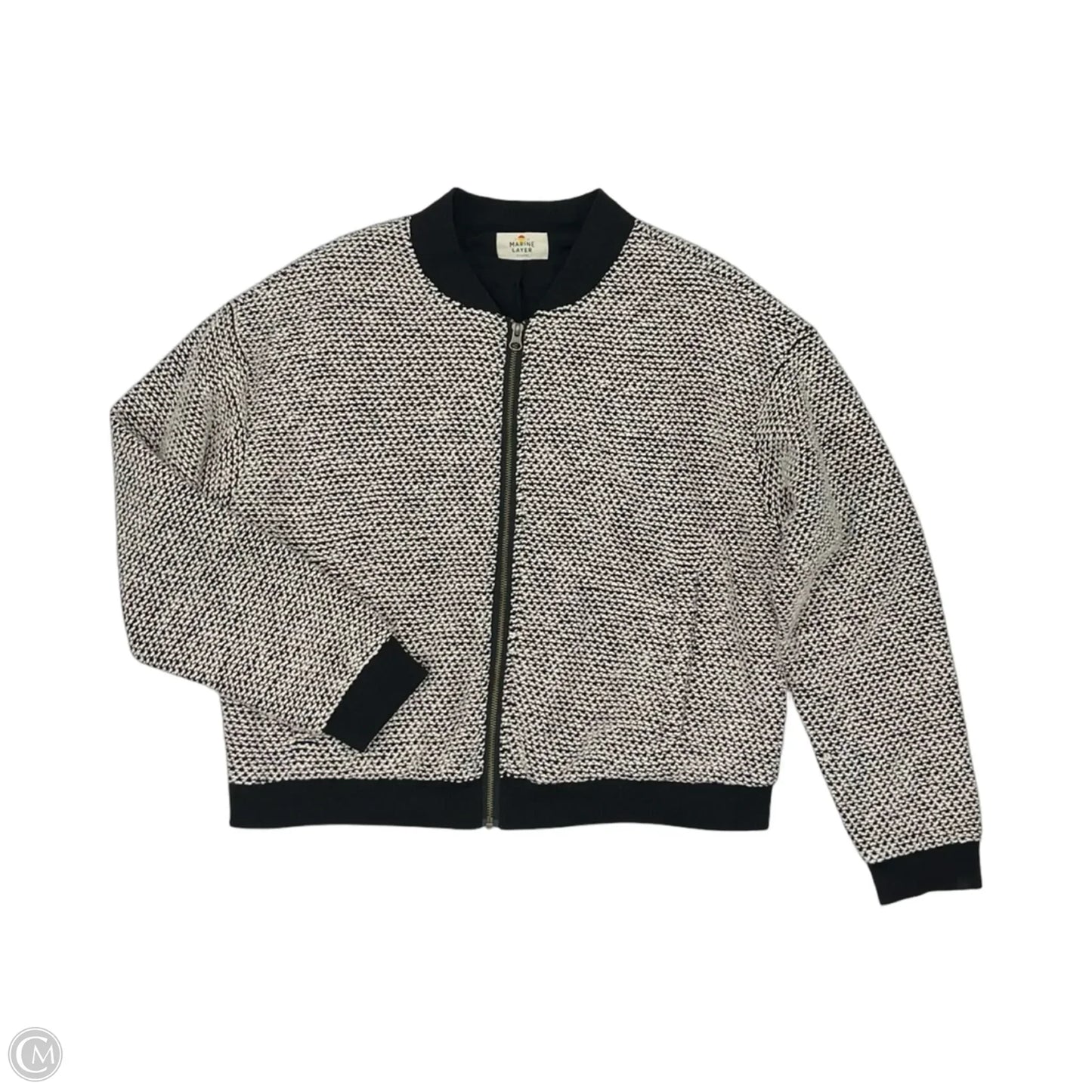 Jacket Other By Marine Layer In Black & Cream, Size: Xl