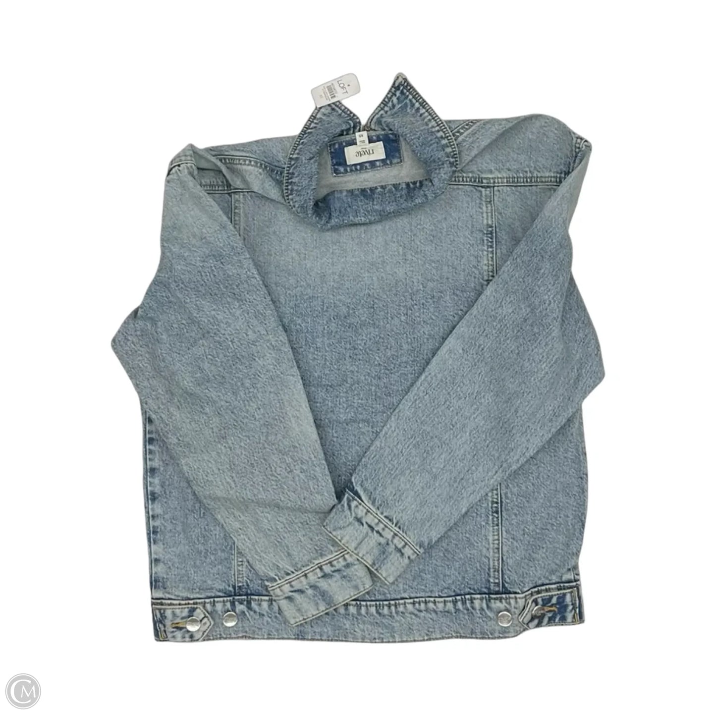 Jacket Denim By Clothes Mentor In Blue Denim, Size: S