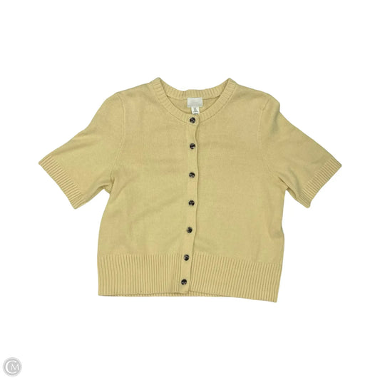 Sweater Cardigan By H&m In Yellow, Size: Xl