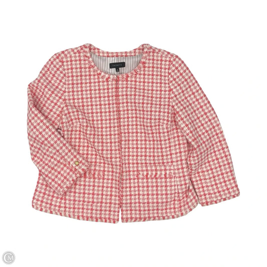 Blazer By Talbots In Pink & White, Size: Xl