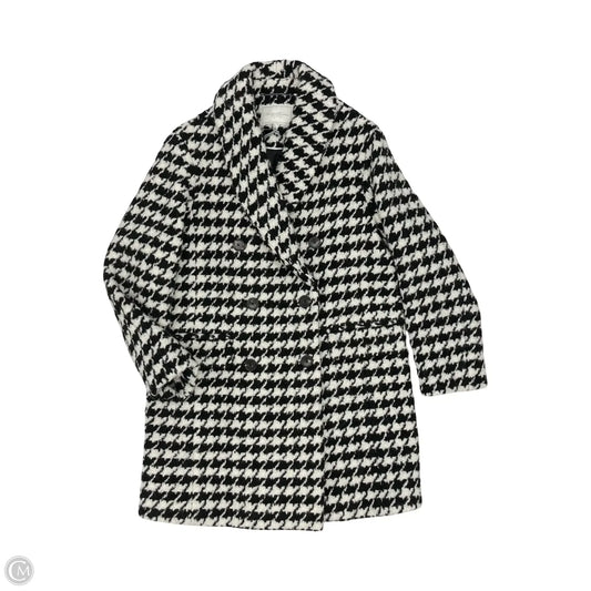 Coat Wool By Brooks Brothers In Black & White, Size: M