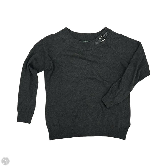 Sweater By Lauren By Ralph Lauren In Grey, Size: Xl