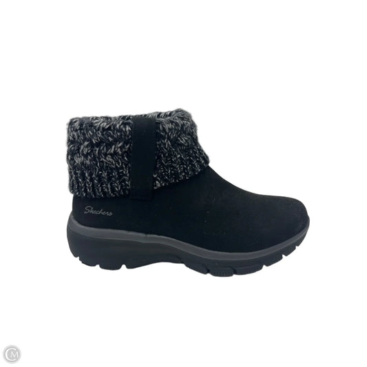 Boots Ankle Flats By Skechers In Black, Size: 8