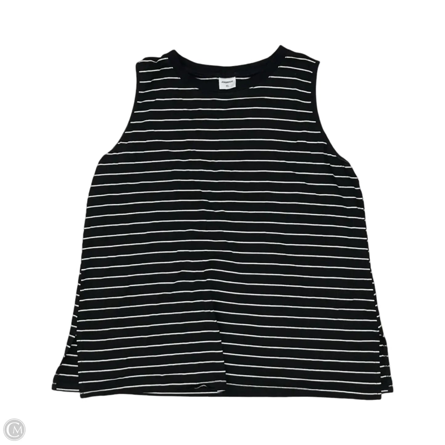 Top Sleeveless By Clothes Mentor In Black & White, Size: Xl
