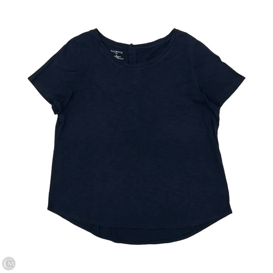 Top Short Sleeve By Talbots In Navy, Size: 2x