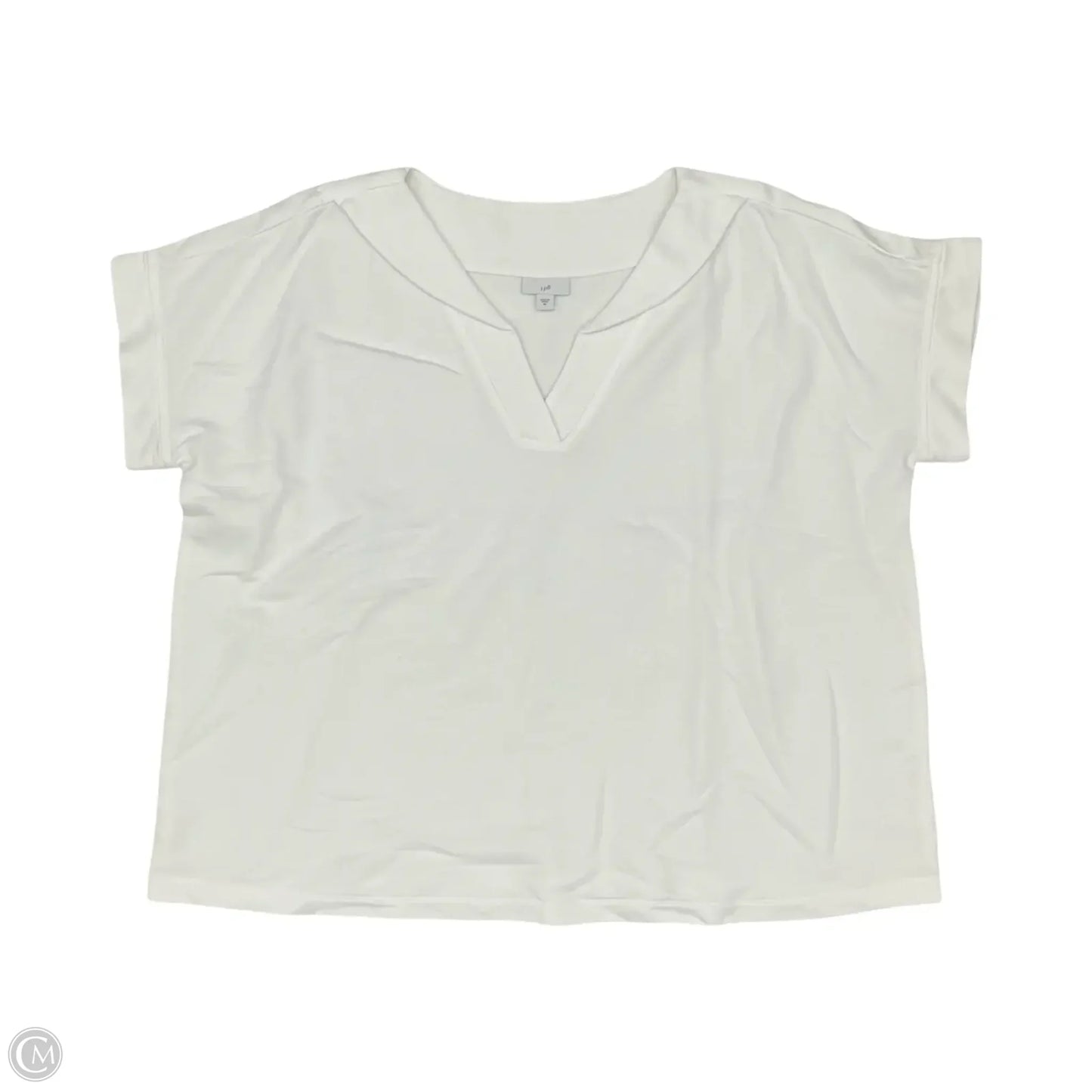 Top Short Sleeve By J. Jill In White, Size: 2x