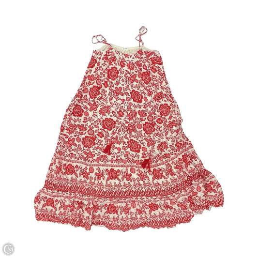 Dress Casual Midi By Blu Pepper In Red & White, Size: S