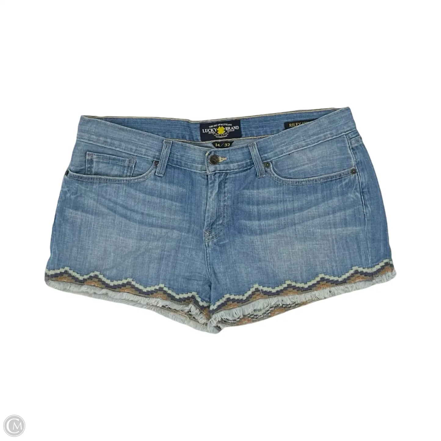 Shorts By Lucky Brand In Blue Denim, Size: 14