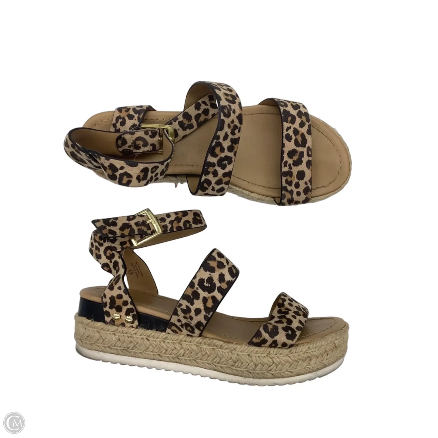 Sandals Heels Platform By Soda In Leopard Print, Size: 8.5