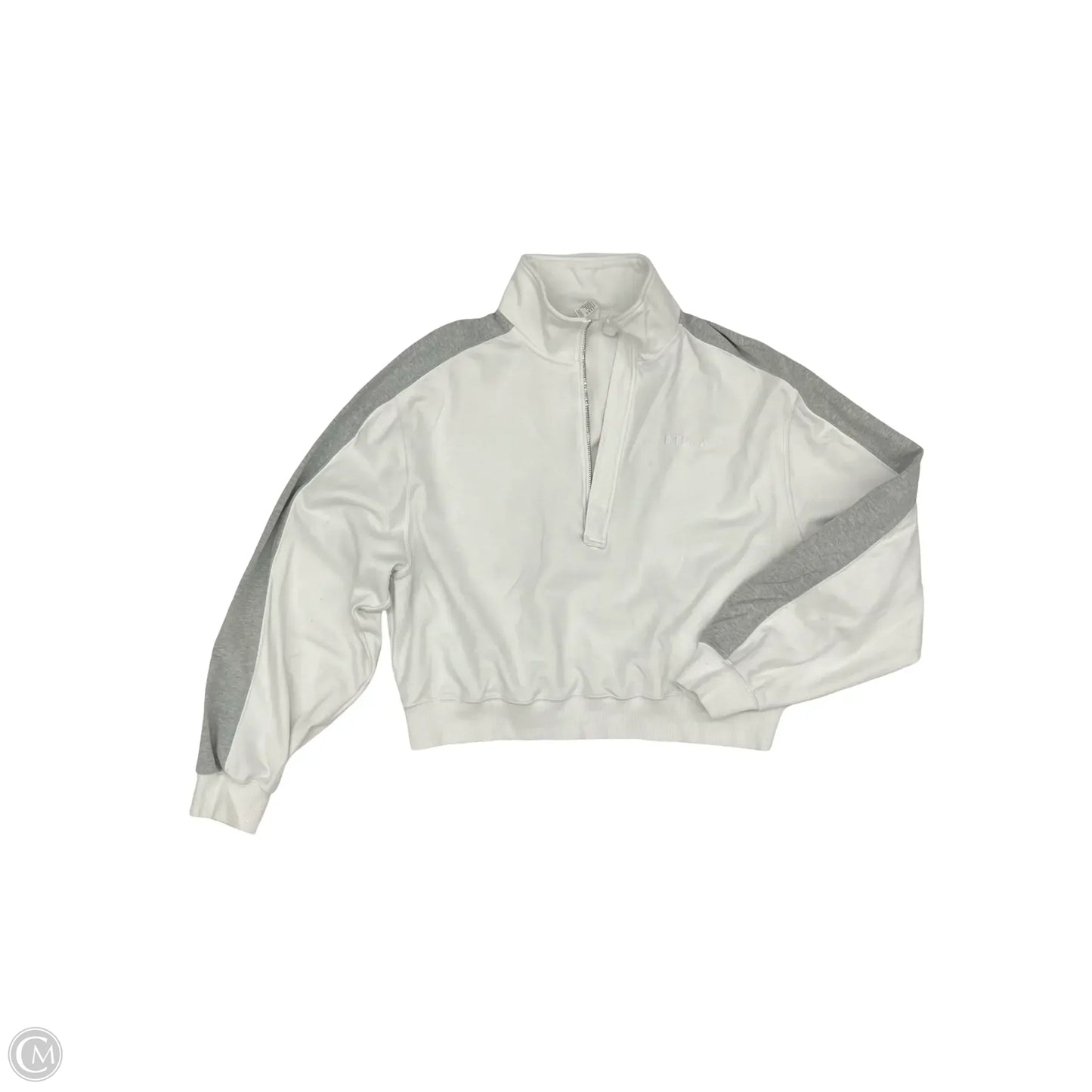 Athletic Sweatshirt Collar By Clothes Mentor In White, Size: Xl