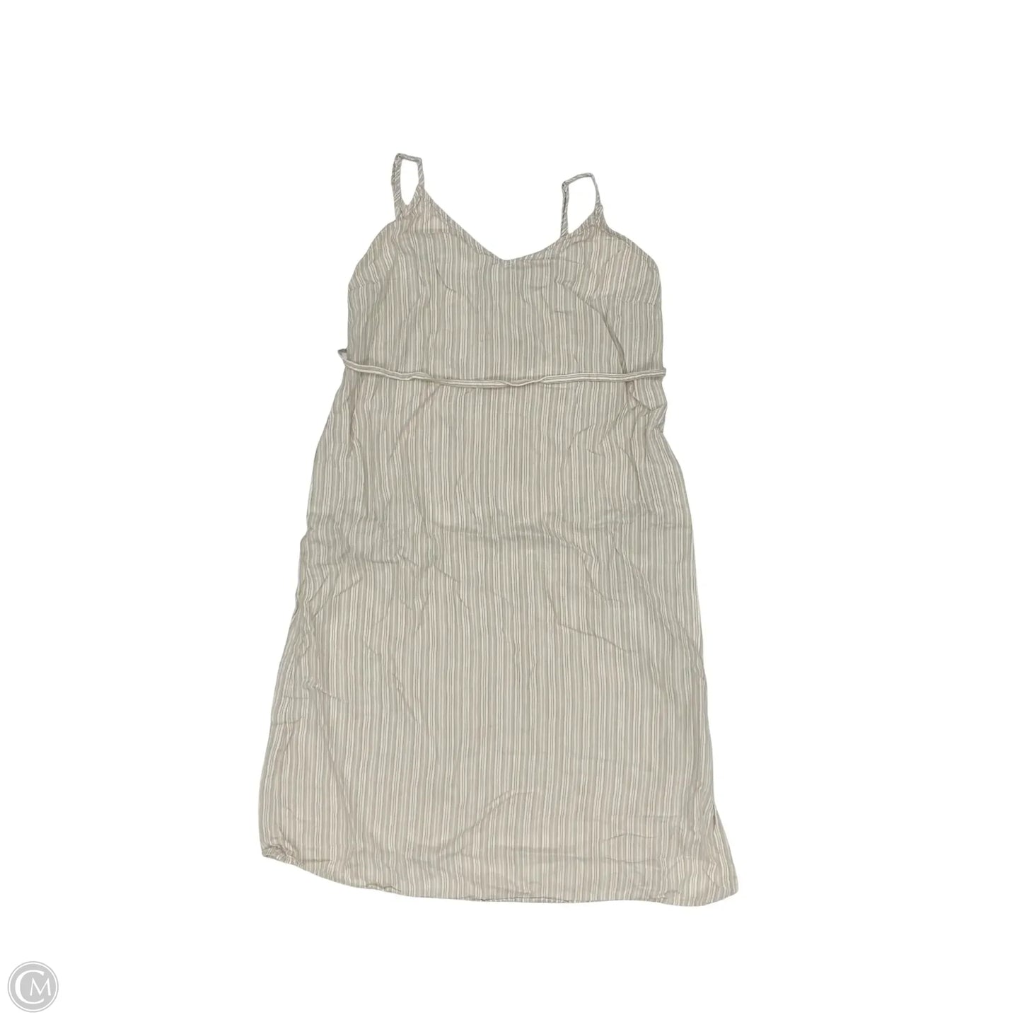 Dress Casual Short By Time And Tru In Tan & White, Size: L