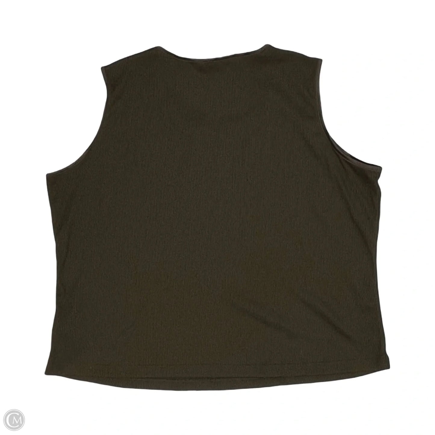 Top Sleeveless By Alia In Brown, Size: 3x