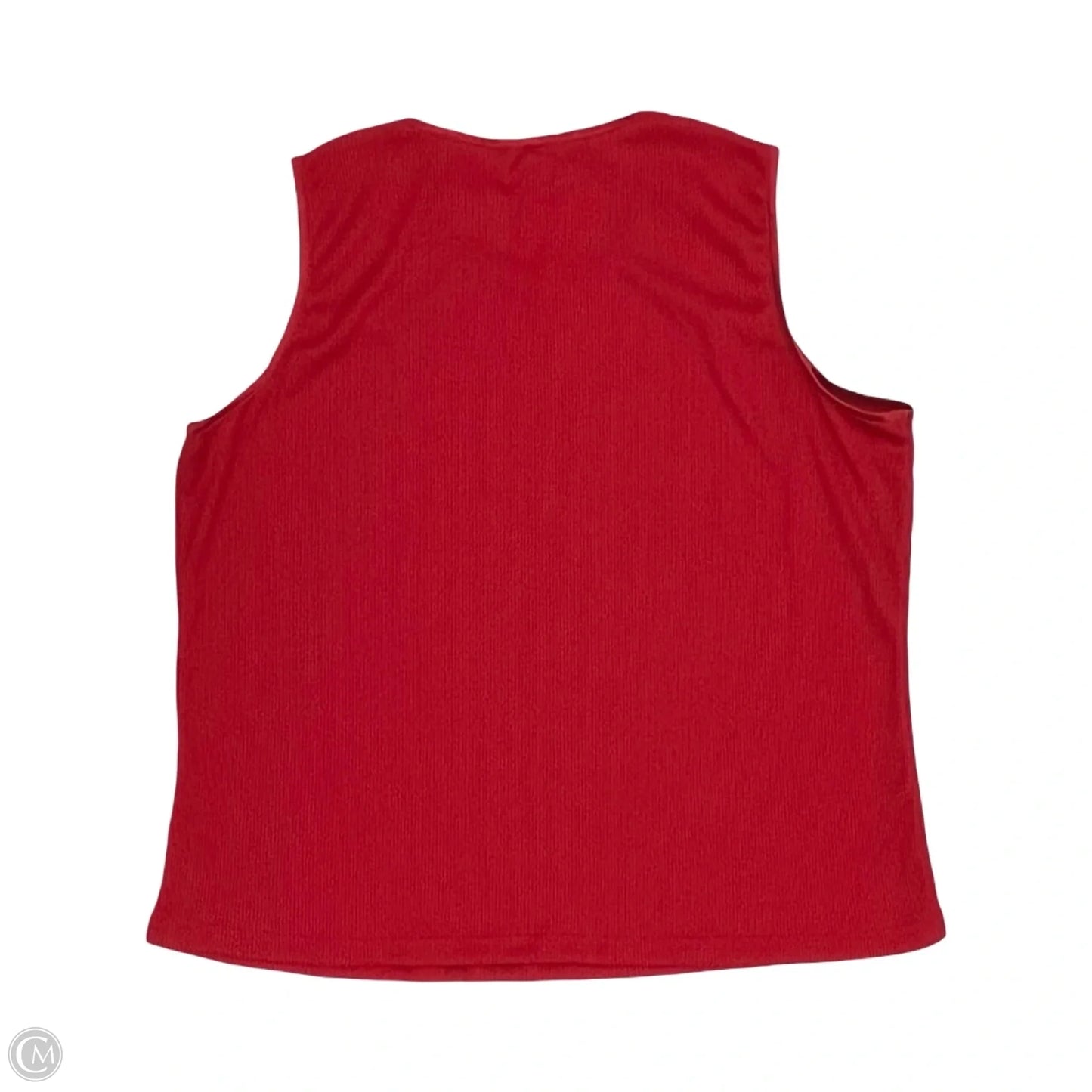 Top Sleeveless By Alia In Red, Size: 3x