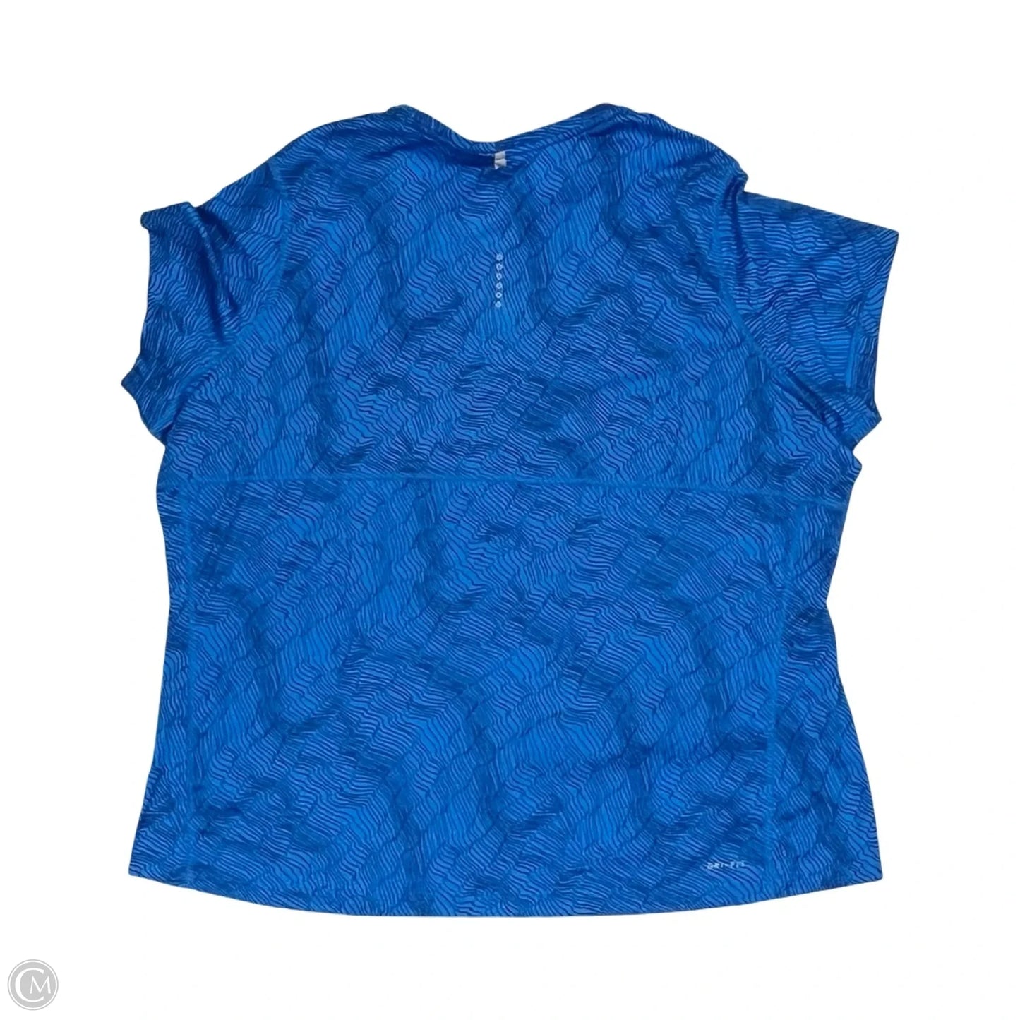 Athletic Top Short Sleeve By Nike In Blue, Size: 3x