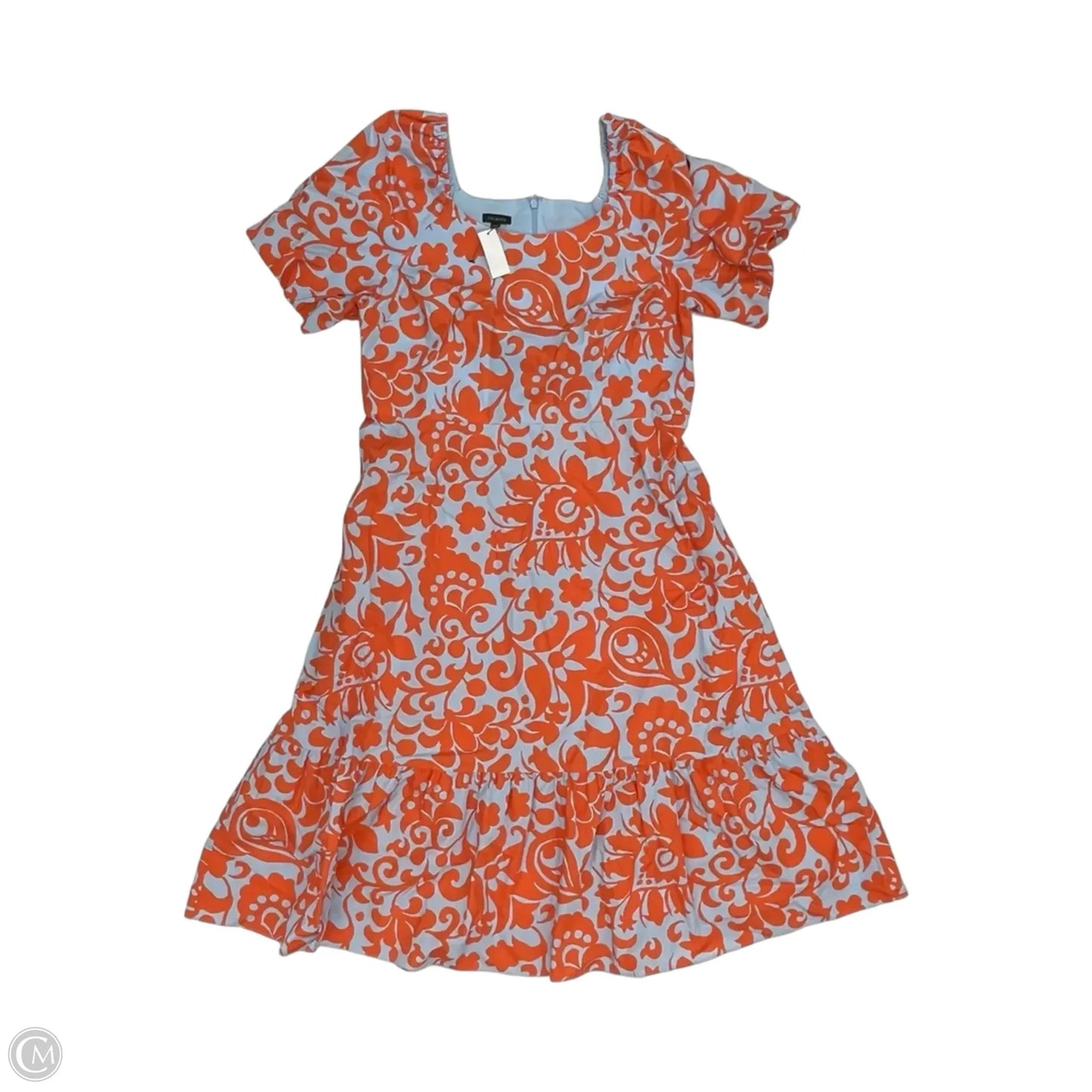 Dress Party Midi By Talbots In Blue & Orange, Size: 12