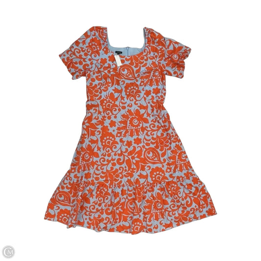 Dress Party Midi By Talbots In Blue & Orange, Size: 12