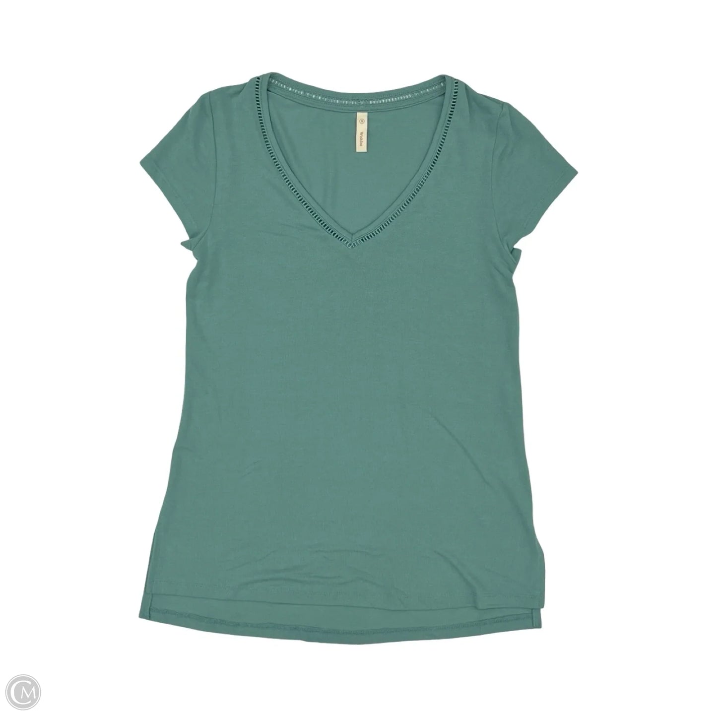 Top Short Sleeve By Wishlist In Green, Size: S