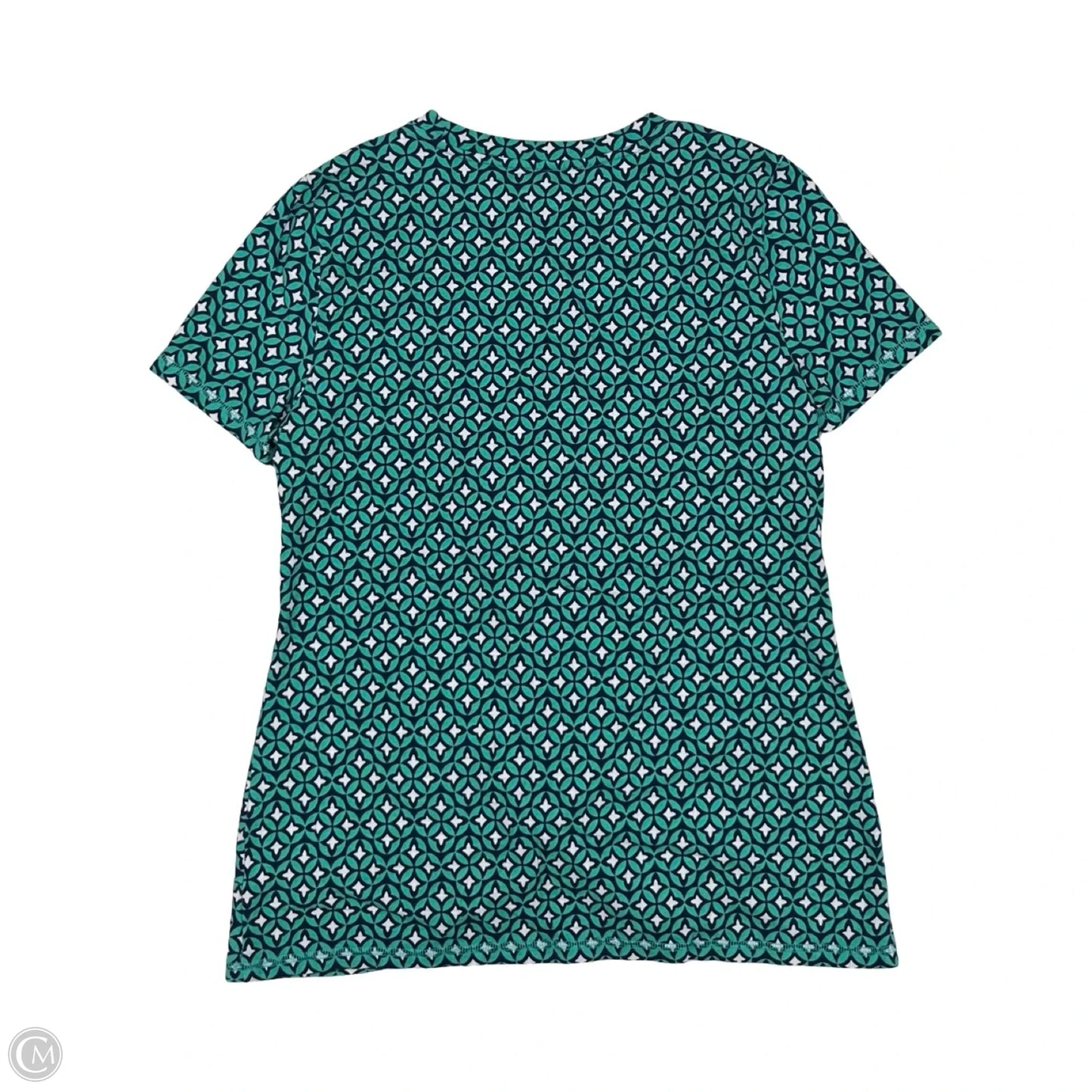 Top Short Sleeve By Talbots In Blue, Size: M