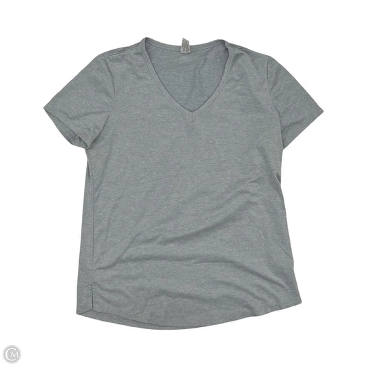 Athletic Top Short Sleeve By 90 Degrees By Reflex In Grey, Size: S