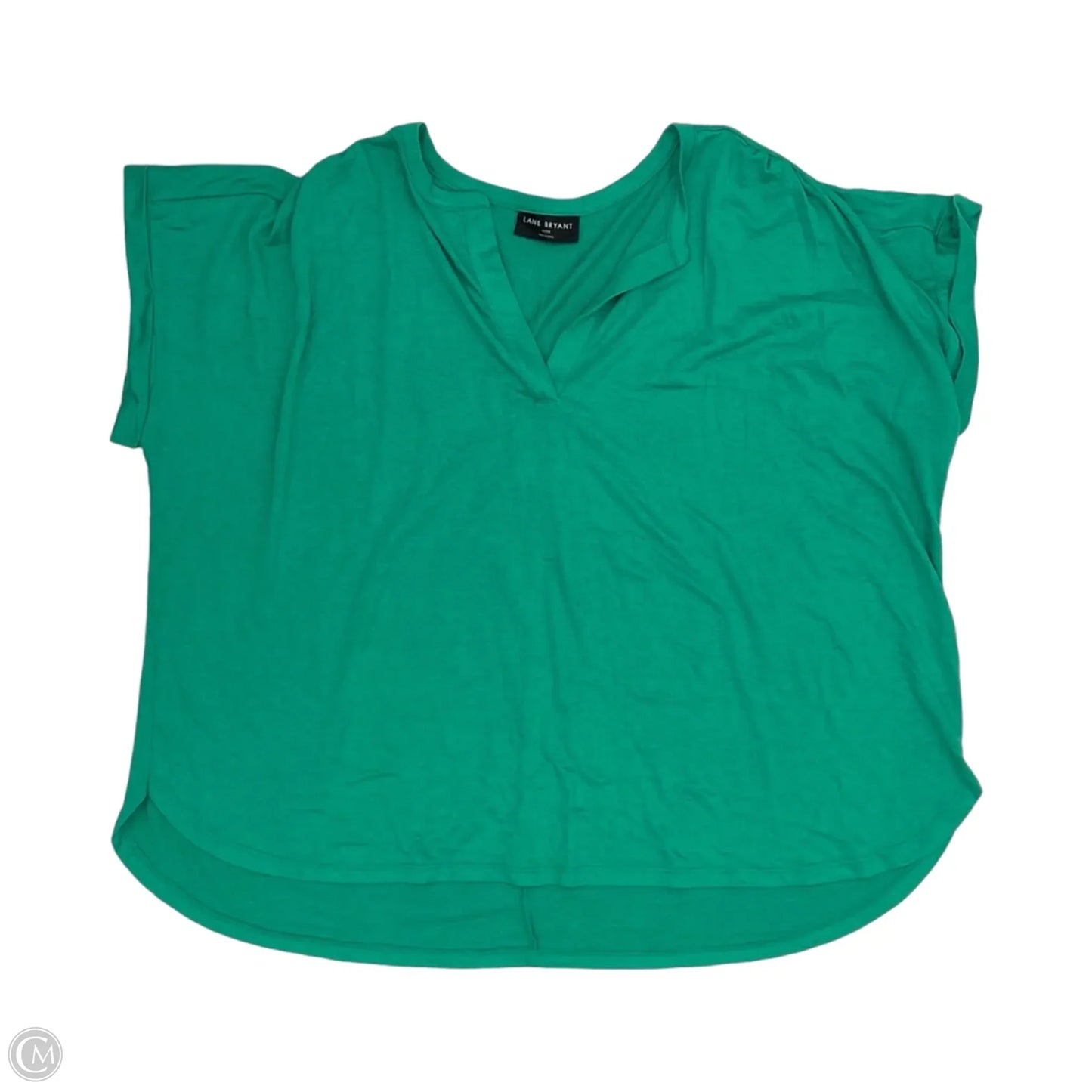 Top Short Sleeve By Lane Bryant In Green, Size: 3x