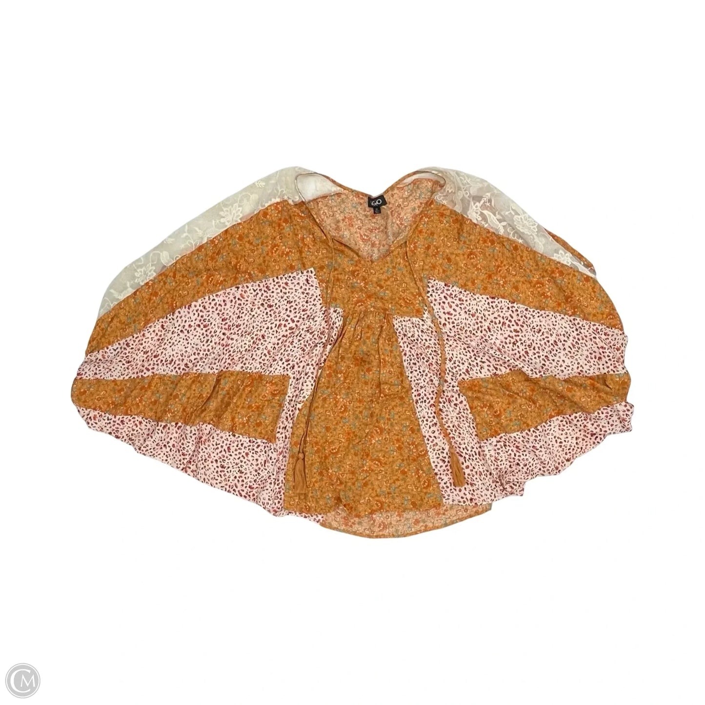 Blouse Sleeveless By Gigio In Orange, Size: M