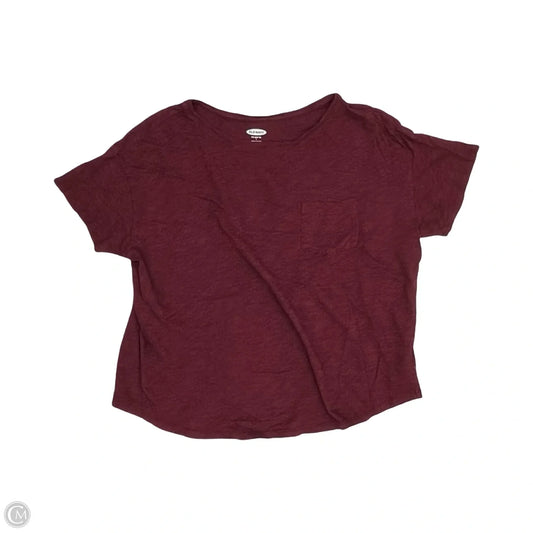 Top Short Sleeve By Old Navy In Red, Size: L