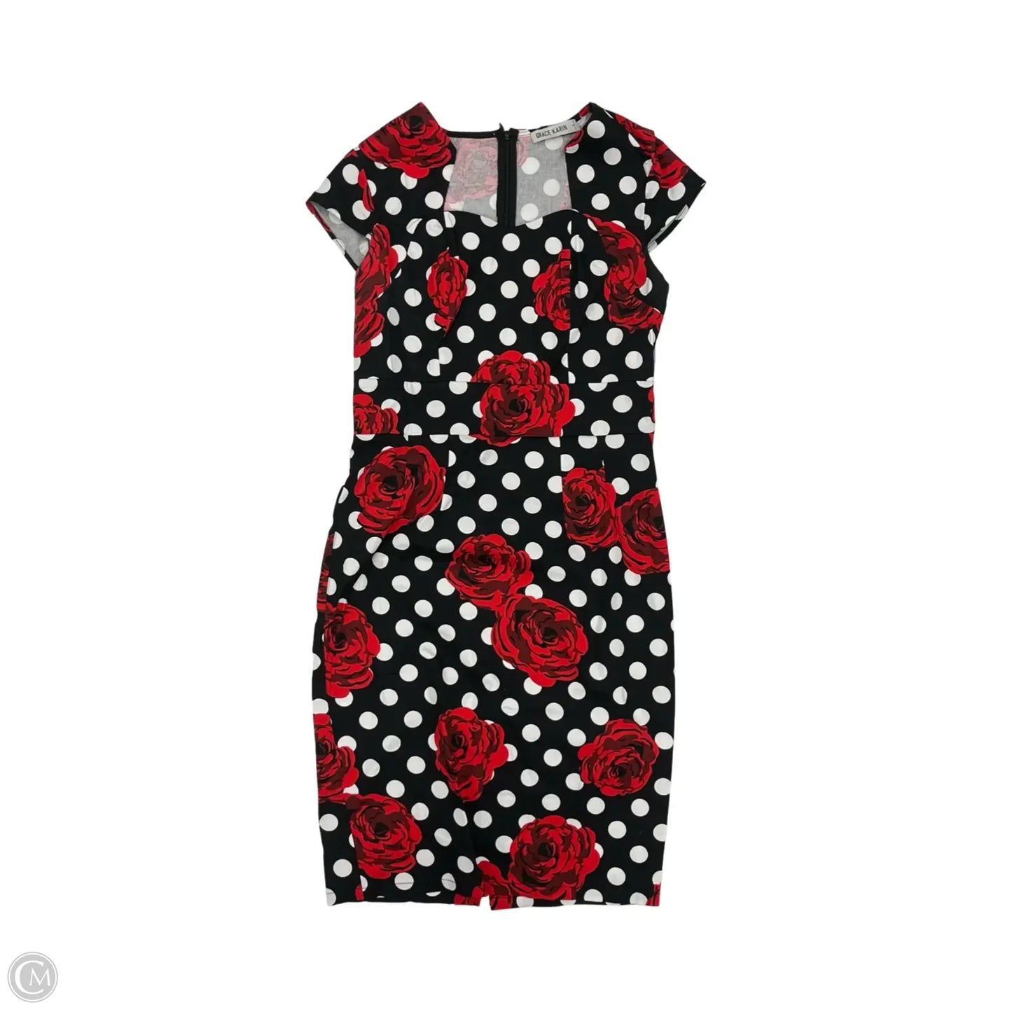 Dress Party Midi By Grace Karin In Black & White, Size: S