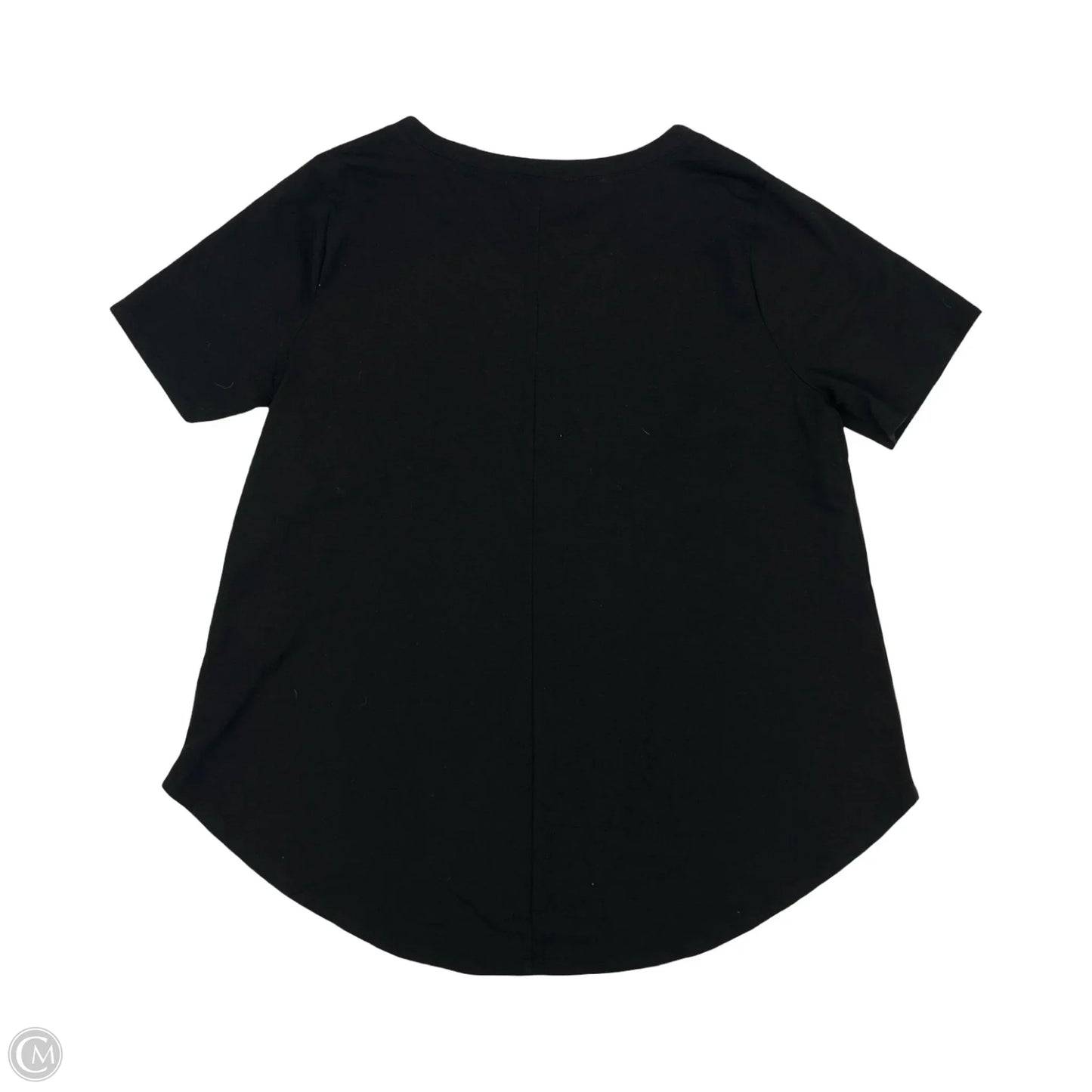 Top Short Sleeve Basic By Clothes Mentor In Black, Size: 1x