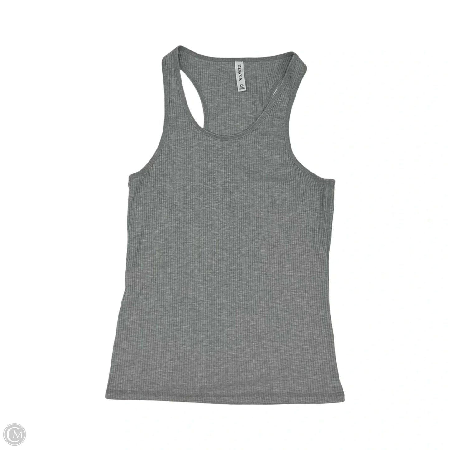 Tank Top By Zenana In Grey, Size: Xl