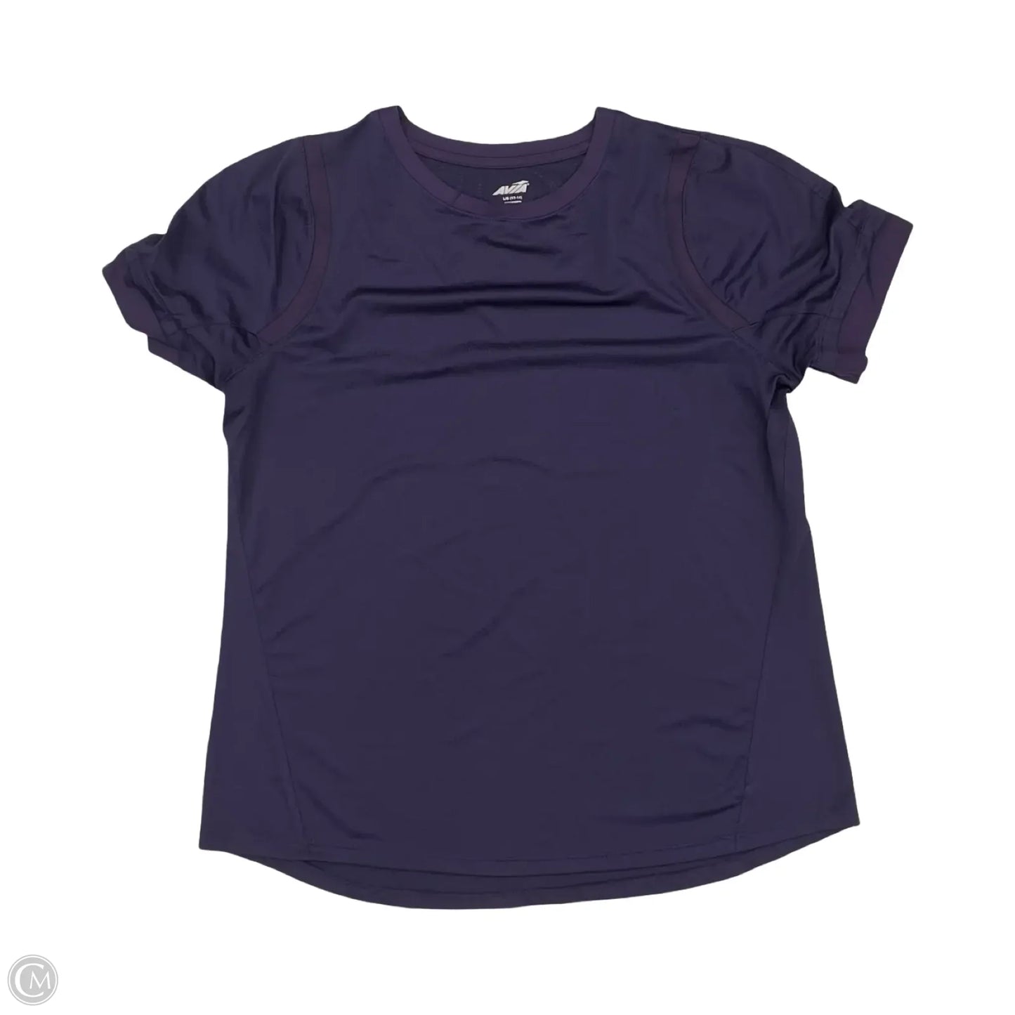 Athletic Top Short Sleeve By Avia In Purple, Size: L