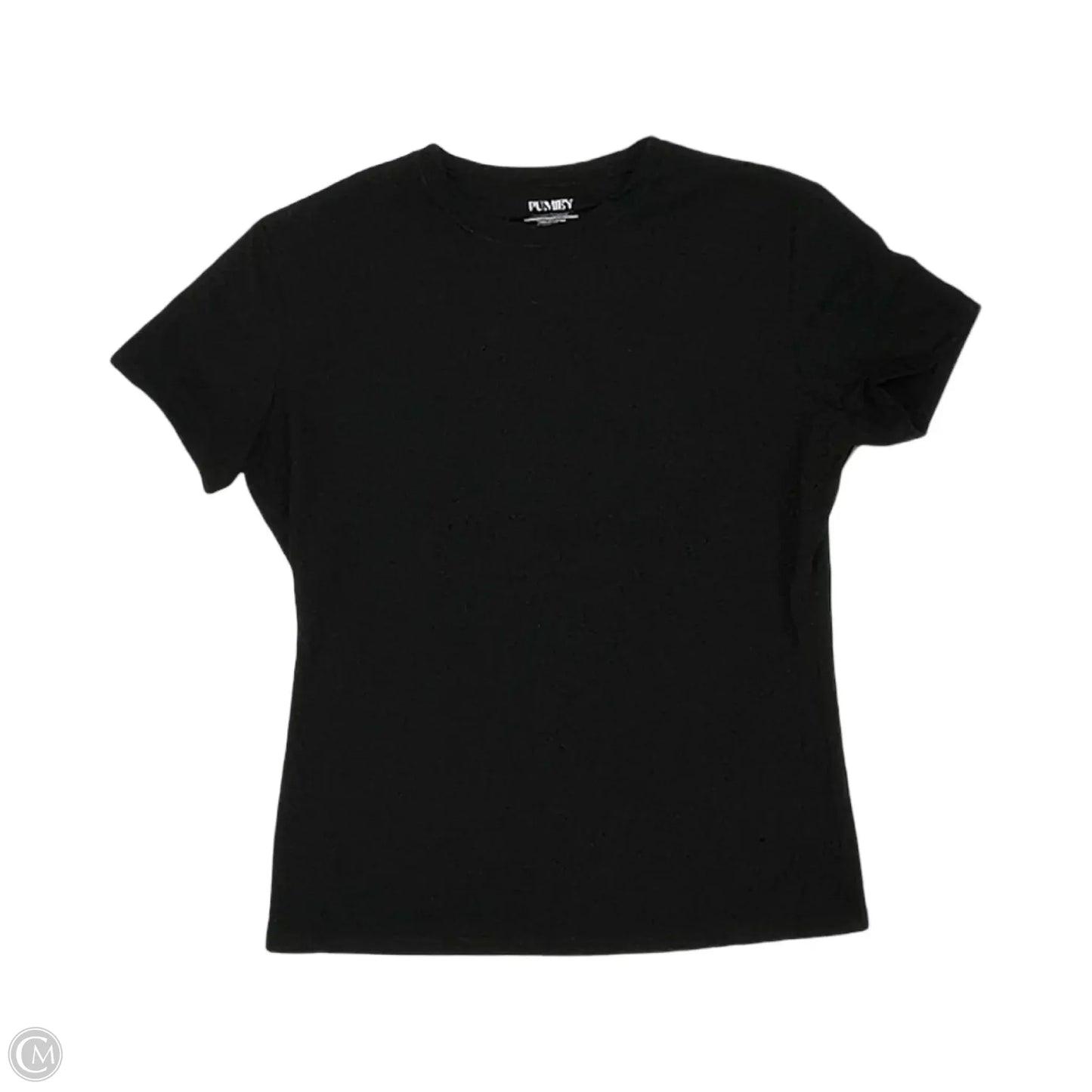 Top Short Sleeve Basic By Clothes Mentor In Black, Size: L