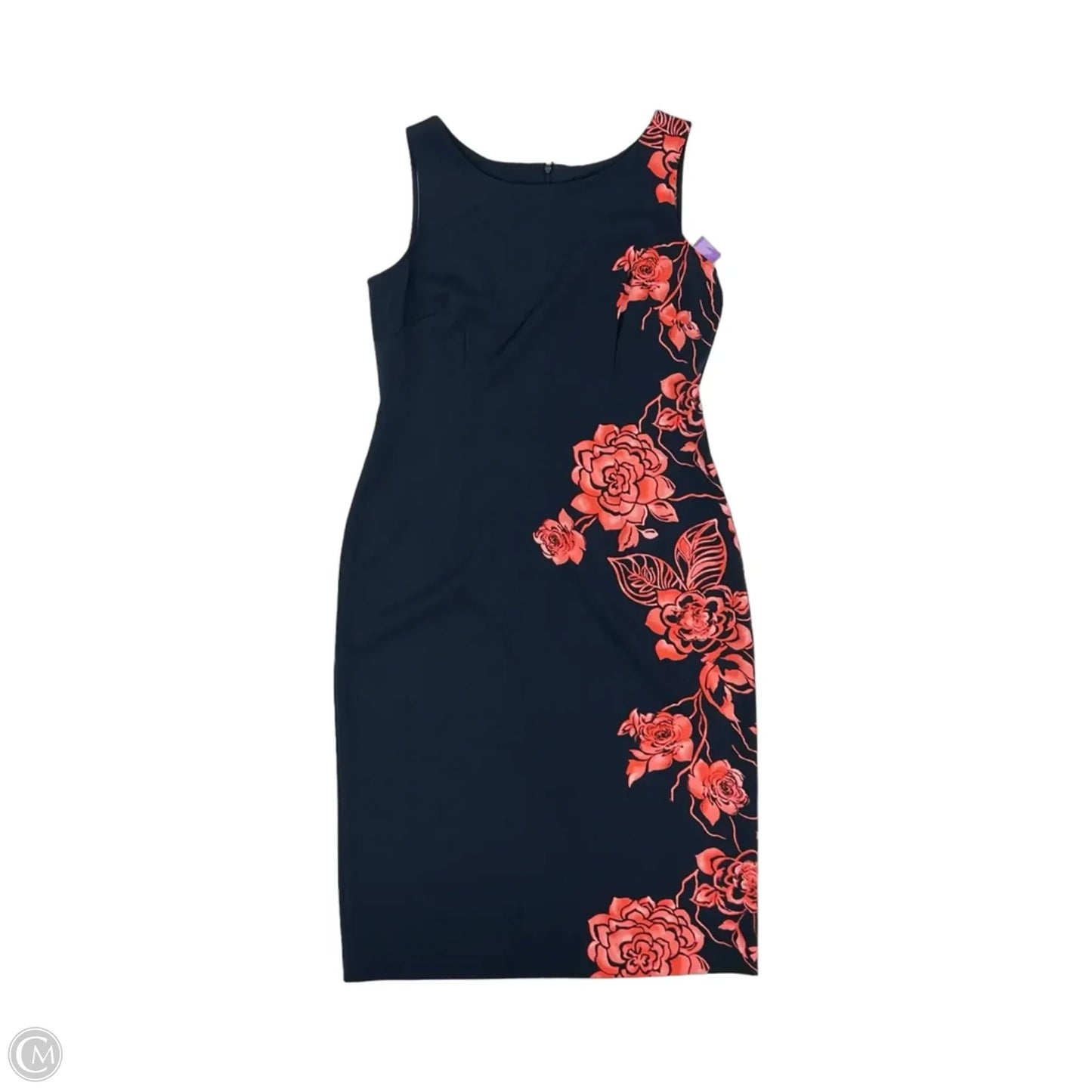 Dress Party Midi By Clothes Mentor In Blue & Red, Size: 10