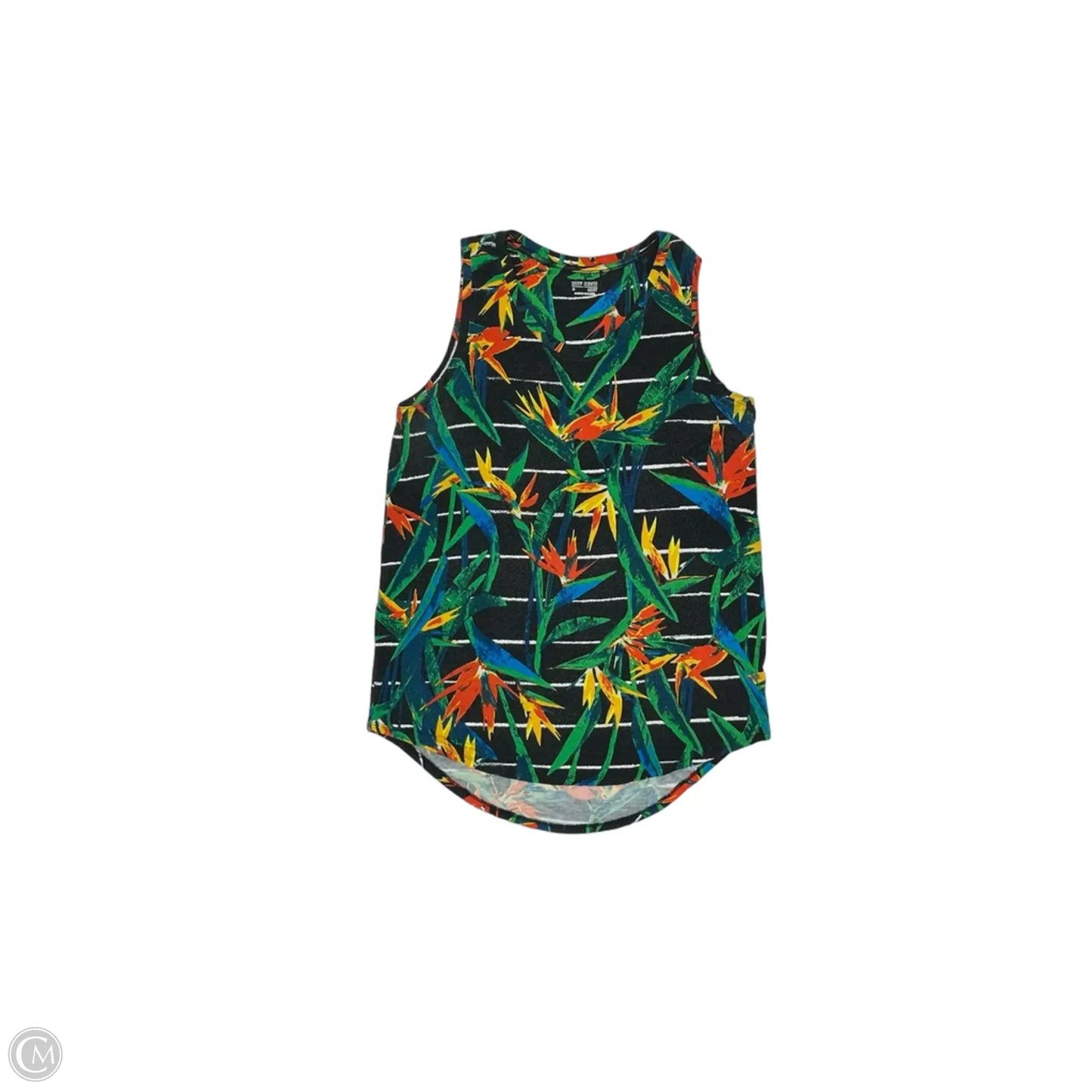 Top Sleeveless By Ruff Hewn In Tropical Print, Size: M