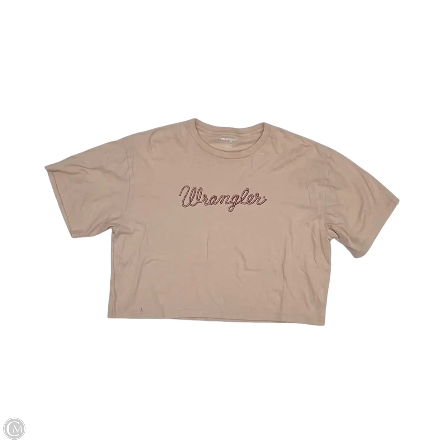 Top Short Sleeve By Wrangler In Pink, Size: M