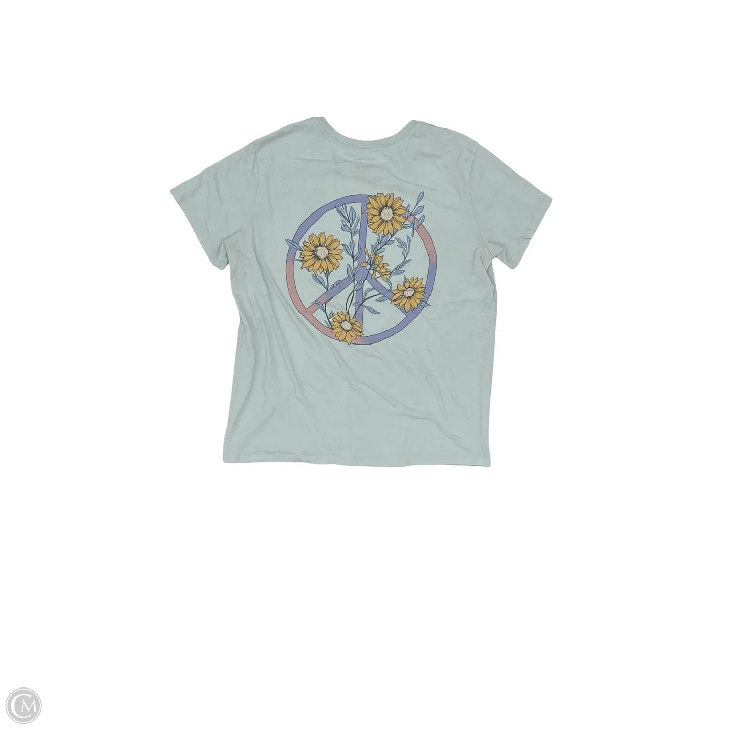 Top Short Sleeve By Zoe And Liv In Blue, Size: Xl