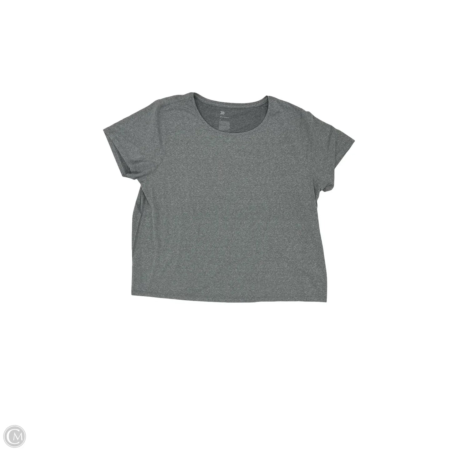 Athletic Top Short Sleeve By All In Motion In Grey, Size: Large