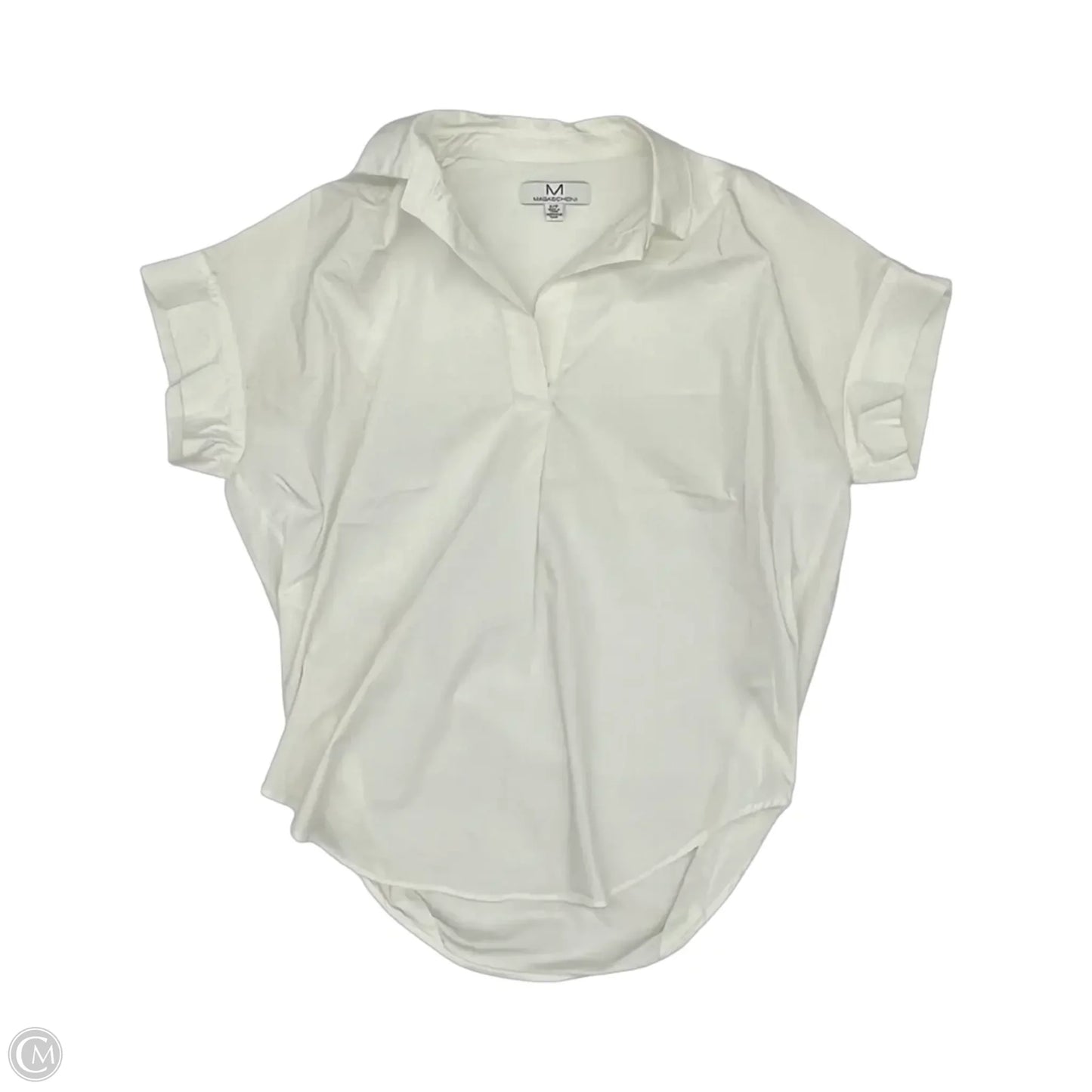 Blouse Sleeveless By Magaschoni In White, Size: S