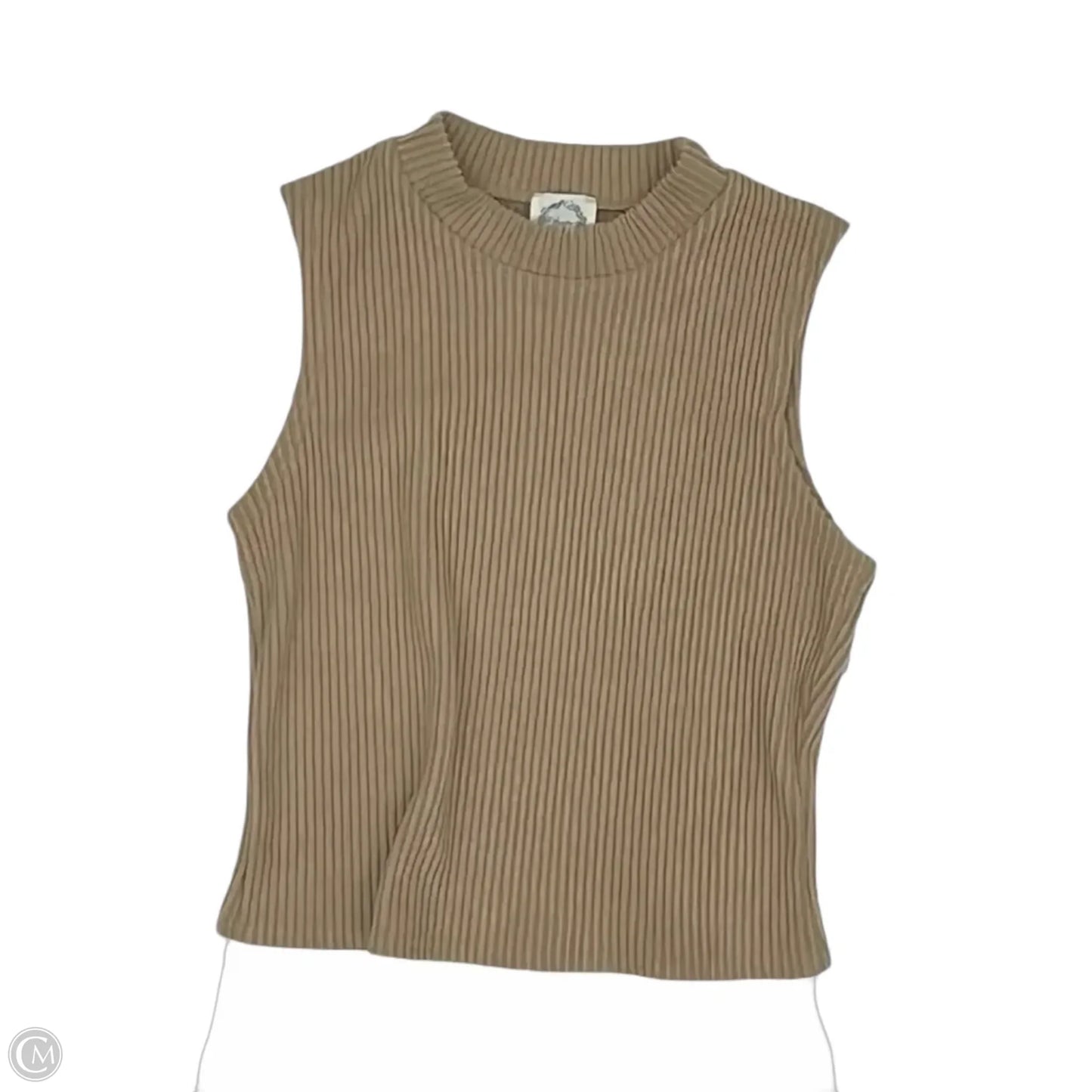 Top Sleeveless By Blue Rain In Tan, Size: S