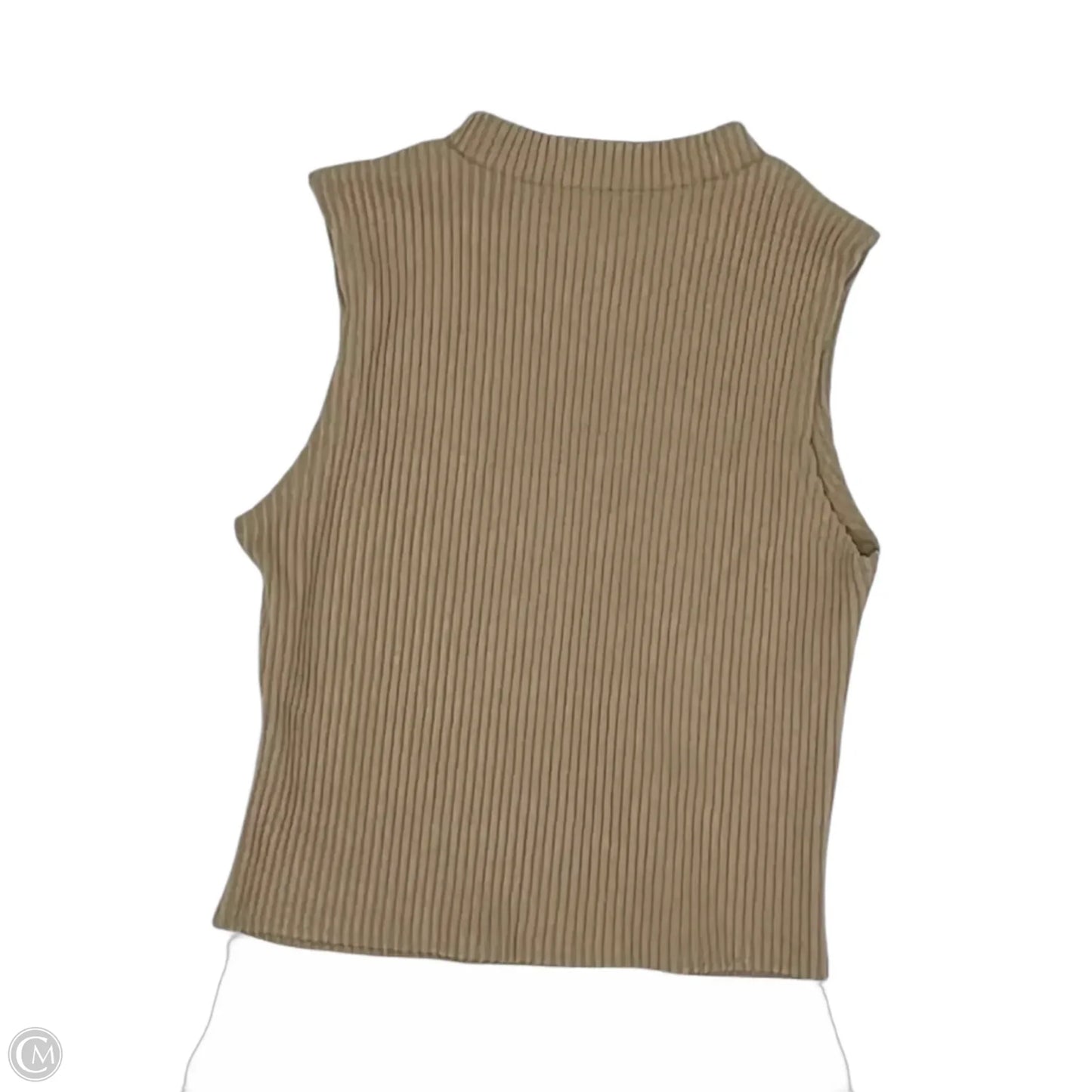 Top Sleeveless By Blue Rain In Tan, Size: S