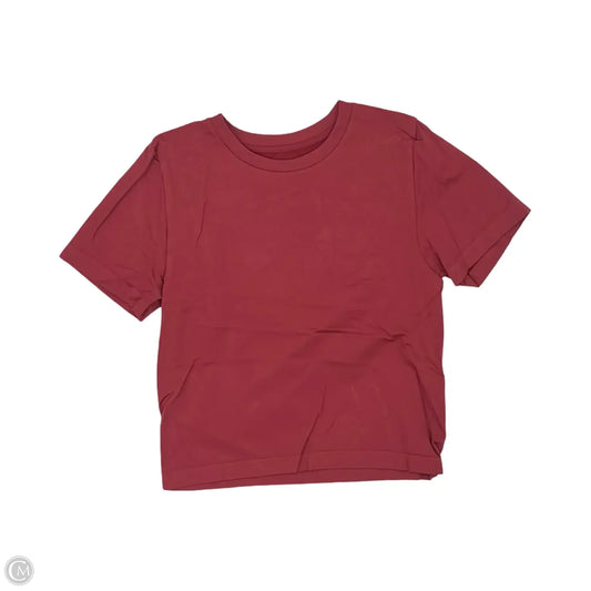 Athletic Top Short Sleeve By A New Day In Red, Size: Xxl