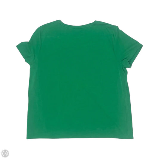 Top Short Sleeve Basic By Simply Vera In Green, Size: Xl